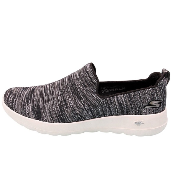 Skechers Shoes - Skechers GoWalk Joy Shoes Women's 8.5 Black Gray Fabric Slip-On Sneakers Comfort
